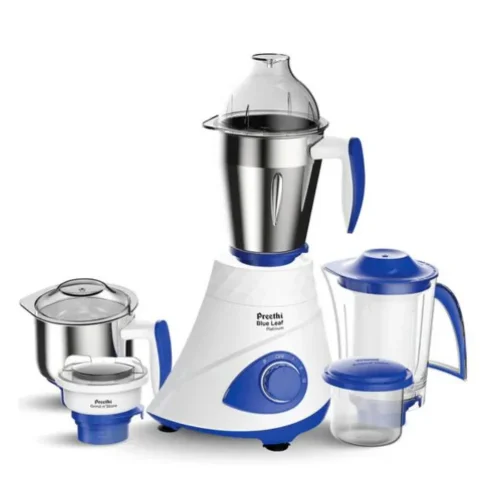 Preethi Blue Leaf Platinum 5.0 MG280 750W Mixer Grinder with 4 Jars Heavy Duty Kitchen Mixer Grinder with 5-Year Warranty Preethi Blue Leaf Platinum 5.0 MG280 750W Mixer Grinder with 4 Jars Heavy Duty Kitchen Mixer Grinder with 5-Year Warranty