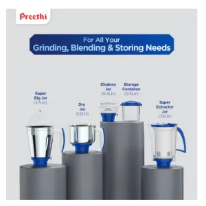 Preethi Blue Leaf Platinum 5.0 MG280 750W Mixer Grinder with 4 Jars Heavy Duty Kitchen Mixer Grinder with 5-Year Warranty Preethi Blue Leaf Platinum 5.0 MG280 750W Mixer Grinder with 4 Jars Heavy Duty Kitchen Mixer Grinder with 5-Year Warranty