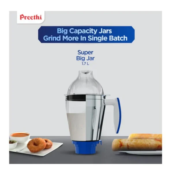 Preethi Blue Leaf Platinum 5.0 MG280 750W Mixer Grinder with 4 Jars Heavy Duty Kitchen Mixer Grinder with 5-Year Warranty Preethi Blue Leaf Platinum 5.0 MG280 750W Mixer Grinder with 4 Jars Heavy Duty Kitchen Mixer Grinder with 5-Year Warranty