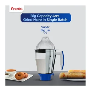 Preethi Blue Leaf Platinum 5.0 MG280 750W Mixer Grinder with 4 Jars Heavy Duty Kitchen Mixer Grinder with 5-Year Warranty Preethi Blue Leaf Platinum 5.0 MG280 750W Mixer Grinder with 4 Jars Heavy Duty Kitchen Mixer Grinder with 5-Year Warranty
