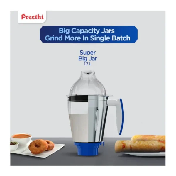 Preethi Blue Leaf Platinum 5.0 MG280 750W Mixer Grinder with 4 Jars Heavy Duty Kitchen Mixer Grinder with 5-Year Warranty Preethi Blue Leaf Platinum 5.0 MG280 750W Mixer Grinder with 4 Jars Heavy Duty Kitchen Mixer Grinder with 5-Year Warranty