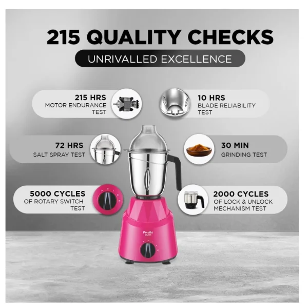 Preethi Galaxy 750W Mixer Grinder MG225 3 Jar Powerful Kitchen Mixer for Wet & Dry Grinding Preethi Galaxy 750W Mixer Grinder MG225 3 Jar Powerful Kitchen Mixer for Wet & Dry Grinding