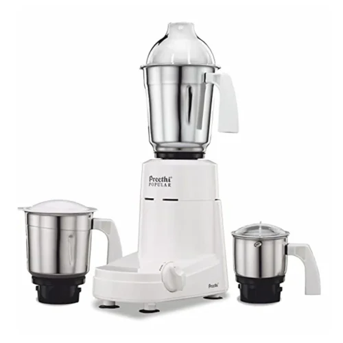 Preethi Popular MG 142 750W Mixer Grinder with 1.7L Jar Shock Resistant Body, 3 Speed Control, White Preethi Popular MG 142 750W Mixer Grinder with 1.7L Jar Shock Resistant Body, 3 Speed Control, White