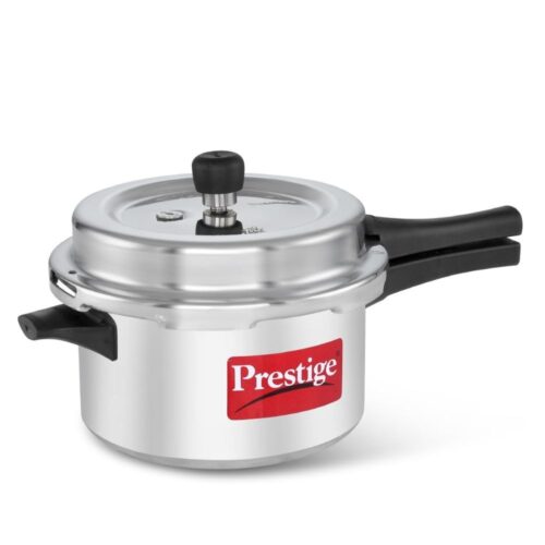 Prestige 4 Litre Aluminium Pressure Cooker | Svachh POP Outer Lid Cooker Prestige 4 Litre Aluminium Pressure Cooker | Svachh POP Outer Lid Cooker