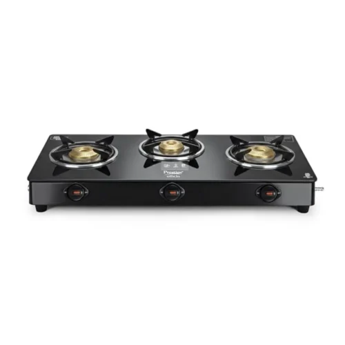 Prestige Efficia 40599 3 Burner Gas Stove | Toughened Glass Top & Brass Burners Prestige Efficia 40599 3 Burner Gas Stove | Toughened Glass Top & Brass Burners