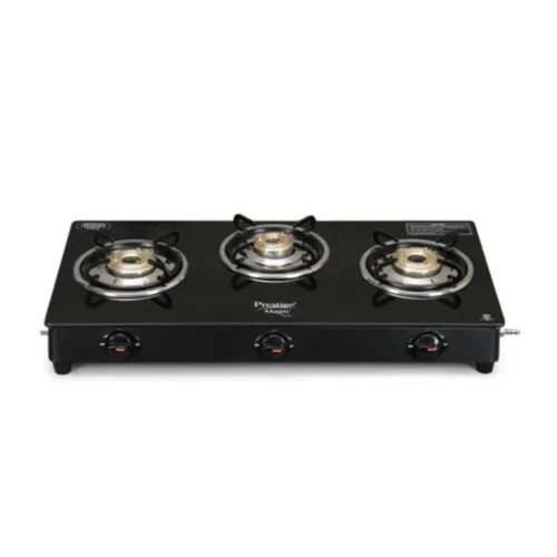 Prestige Magic Plus 3 Burner Glass Top Gas Stove GTMP-03 Prestige Magic Plus 3 Burner Glass Top Gas Stove GTMP-03