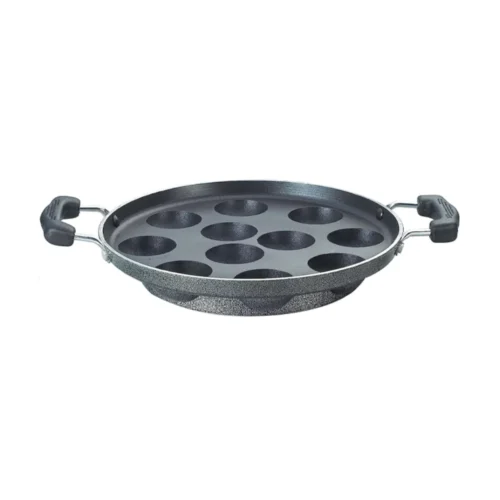 Prestige Omega Select Plus 25 cm Non-Stick Paniyarakkal for Gas Stove – Black Prestige Omega Select Plus 25 cm Non-Stick Paniyarakkal for Gas Stove – Black