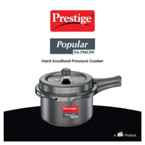 Prestige Svachh Hard Anodised 5 Litre Pressure Cooker with Spillage Control Outer Lid | Durable HA Body | Model 20337 Prestige Svachh Hard Anodised 5 Litre Pressure Cooker with Spillage Control Outer Lid | Durable HA Body | Model 20337