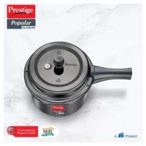 Prestige Svachh Hard Anodised 5 Litre Pressure Cooker with Spillage Control Outer Lid | Durable HA Body | Model 20337 Prestige Svachh Hard Anodised 5 Litre Pressure Cooker with Spillage Control Outer Lid | Durable HA Body | Model 20337