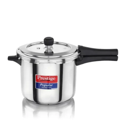 Prestige Svachh SS Popular 5 Litre Stainless Steel Pressure Cooker | Induction & Gas Compatible | Spill-Proof Cooker 20173 Prestige Svachh SS Popular 5 Litre Stainless Steel Pressure Cooker | Induction & Gas Compatible | Spill-Proof Cooker 20173