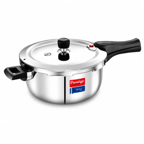 Prestige Svachh Triply Stainless Steel Pressure Cooker with Deep Lid & Induction Base – 3.5 Litre Prestige Svachh Triply Stainless Steel Pressure Cooker with Deep Lid & Induction Base – 3.5 Litre