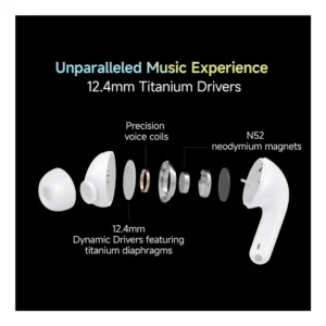 Redmi Buds 5C White TWS Earbuds with 40dB Hybrid ANC, Quad Mic & 36H Playback Redmi Buds 5C White TWS Earbuds with 40dB Hybrid ANC, Quad Mic & 36H Playback