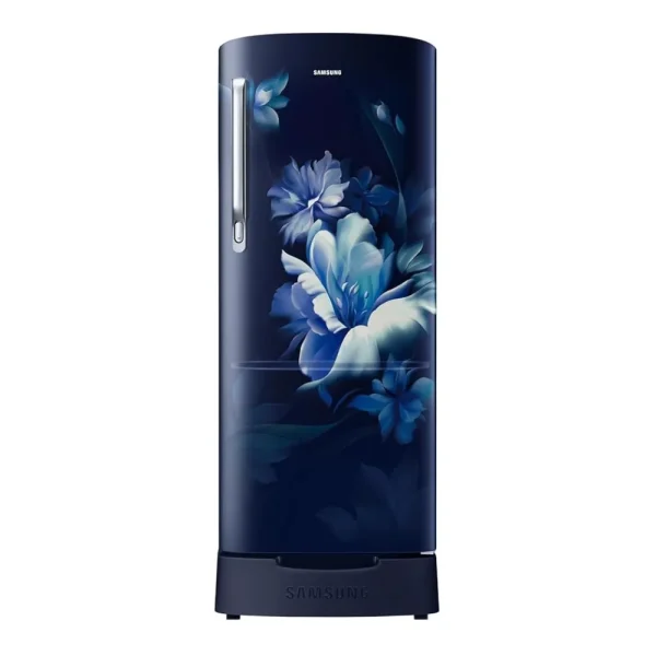 Samsung 183L Single Door Direct Cool Refrigerator (RR20H2823UZ/NL) with Digital Inverter Compressor | Energy Efficient 3 Star Fridge with Anti-Bacterial Gasket – Midnight Blossom Blue Samsung 183L Single Door Direct Cool Refrigerator (RR20H2823UZ/NL) with Digital Inverter Compressor | Energy Efficient 3 Star Fridge with Anti-Bacterial Gasket – Midnight Blossom Blue