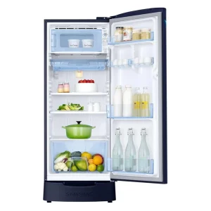Samsung 183L Single Door Direct Cool Refrigerator (RR20H2823UZ/NL) with Digital Inverter Compressor | Energy Efficient 3 Star Fridge with Anti-Bacterial Gasket – Midnight Blossom Blue Samsung 183L Single Door Direct Cool Refrigerator (RR20H2823UZ/NL) with Digital Inverter Compressor | Energy Efficient 3 Star Fridge with Anti-Bacterial Gasket – Midnight Blossom Blue