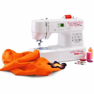 USHA Sew Magic Sewing Machine 32W Corded Electric with 15 Accessories | 820 SPM Home Tailoring Machine USHA Sew Magic Sewing Machine 32W Corded Electric with 15 Accessories | 820 SPM Home Tailoring Machine