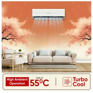 SHARP AH-SI12V3B-SCN 1 Ton 3 Star Inverter Split AC – 7-in-1 Convertible, 100% Copper, Turbo Cooling, 55°C Performance SHARP AH-SI12V3B-SCN 1 Ton 3 Star Inverter Split AC – 7-in-1 Convertible, 100% Copper, Turbo Cooling, 55°C Performance