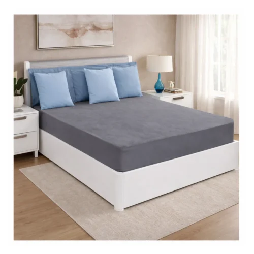 Sleepdom Mattress Protector Grey 78x72 cm Waterproof Cotton Terry Mattress Cover Sleepdom Mattress Protector Grey 78x72 cm Waterproof Cotton Terry Mattress Cover