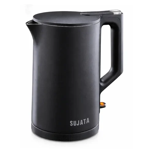 Sujatha EK-01 1.5L Electric Kettle Stainless Steel 1380W Fast Boil STRIX Controller 3-Way Auto Shut-Off Cool Touch Black Sujatha EK-01 1.5L Electric Kettle Stainless Steel 1380W Fast Boil STRIX Controller 3-Way Auto Shut-Off Cool Touch Black