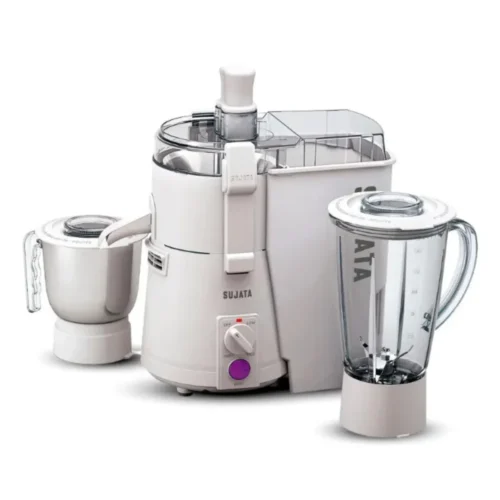 Sujata Powermatic Plus 900W Juicer Mixer Grinder – Heavy Duty 22000 RPM Mixer Grinder with 90 Min Continuous Run & 2 Jars Sujata Powermatic Plus 900W Juicer Mixer Grinder – Heavy Duty 22000 RPM Mixer Grinder with 90 Min Continuous Run & 2 Jars