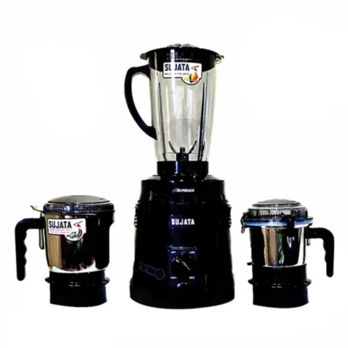 Sujata Supermix Black 900W Juicer Mixer Grinder with 3 Jars – Heavy Duty Mixer Grinder for Home Use in Kerala Sujata Supermix Black 900W Juicer Mixer Grinder with 3 Jars – Heavy Duty Mixer Grinder for Home Use in Kerala