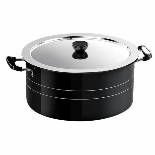 Thanima Plus 6 Litre Non Stick Dum Biriyani Pot with Stainless Steel Lid | Premium Aluminium Cookware Thanima Plus 6 Litre Non Stick Dum Biriyani Pot with Stainless Steel Lid | Premium Aluminium Cookware