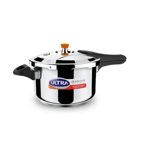Ultra Duracook 5.5 Litre Stainless Steel Pressure Cooker with 3 Layer Base Ultra Duracook 5.5 Litre Stainless Steel Pressure Cooker with 3 Layer Base