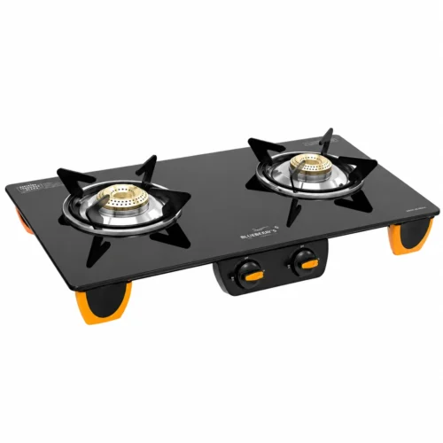 V-Guard GT Insight 2B 2 Burner Gas Stove | Toughened Glass Top | Brass Burners | Premium Kitchen Cooktop V-Guard GT Insight 2B 2 Burner Gas Stove | Toughened Glass Top | Brass Burners | Premium Kitchen Cooktop