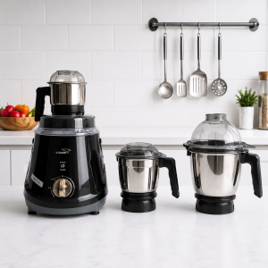 V-Guard Voinic 1000W Mixer Grinder with 3 Jars | Heavy Duty Motor Black Mixie V-Guard Voinic 1000W Mixer Grinder with 3 Jars | Heavy Duty Motor Black Mixie