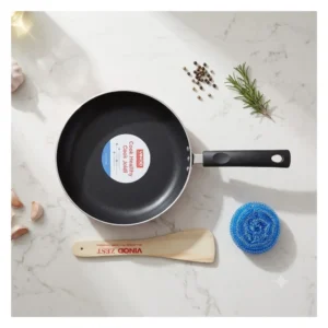 Vinod Zest Inducto Non Stick Frypan 24cm IZFP24 with Swiss Coating Induction & Gas Compatible Fry Pan Vinod Zest Inducto Non Stick Frypan 24cm IZFP24 with Swiss Coating Induction & Gas Compatible Fry Pan