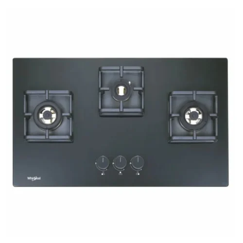 Whirlpool Smart Seal Brass Hybrid 753 75cm 3 Burner Built-In Hob with Auto Ignition | Black Whirlpool Smart Seal Brass Hybrid 753 75cm 3 Burner Built-In Hob with Auto Ignition | Black