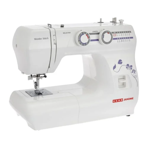 USHA Wonder Stitch Automatic Zig Zag Electric Sewing Machine with Cover | 13 Built-in Stitches & 21 Stitch Functions