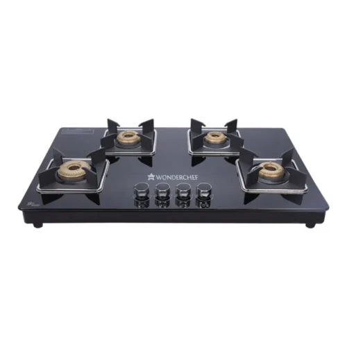 Wonderchef Octavia Glass Top Gas Stove with High Efficiency Brass Burners | Premium Kitchen Cooktop