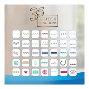 USHA Wonder Stitch Plus Automatic Sewing Machine with Cover | 23 Built-in Stitches, One-Step Buttonhole & Free Arm Design USHA Wonder Stitch Plus Automatic Sewing Machine with Cover | 23 Built-in Stitches, One-Step Buttonhole & Free Arm Design