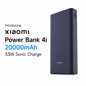 Xiaomi Power Bank 4i 20000mAh 33W SonicCharge Blue | Fast Charging Portable Power Bank with Triple Output, Type-C PD Xiaomi Power Bank 4i 20000mAh 33W SonicCharge Blue | Fast Charging Portable Power Bank with Triple Output, Type-C PD