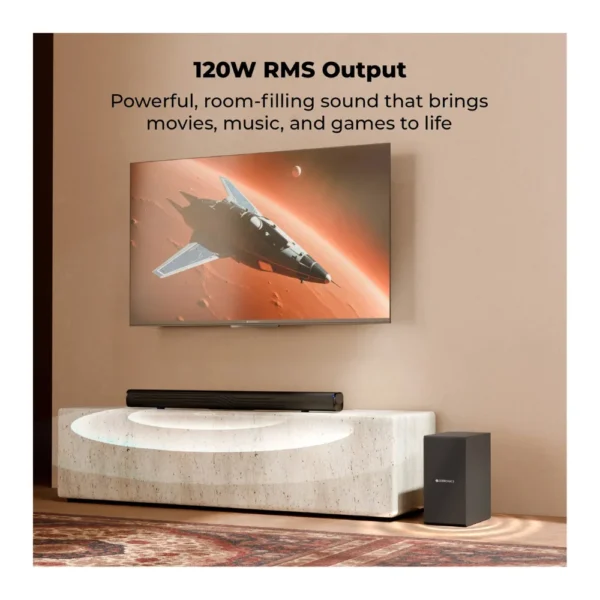 Zebronics Juke Bar 2501 120W 2.1 Channel Soundbar with Subwoofer | Bluetooth TV ARC USB Zebronics Juke Bar 2501 120W 2.1 Channel Soundbar with Subwoofer | Bluetooth TV ARC USB