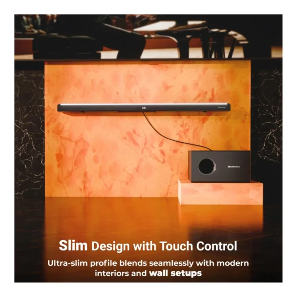 Zebronics ZEB-Ababa 1 2.1 Channel Soundbar with 200W RMS Output & 13.33cm Subwoofer Zebronics ZEB-Ababa 1 2.1 Channel Soundbar with 200W RMS Output & 13.33cm Subwoofer