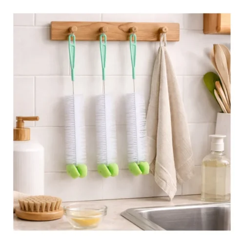AJS 4 Bottle Brush D4-66 | Durable Nylon Bottle Cleaner for Bottles, Jars & Containers