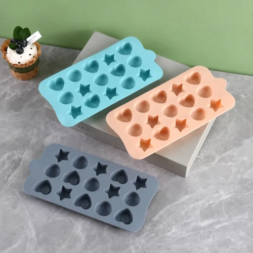 AJS Heart & Diamond 3D Silicone Chocolate Mould C13-31 | Food Grade Reusable Chocolate Making Tray for Cake Decoration, Candy & Baking Accessories | Multicolor AJS Heart & Diamond 3D Silicone Chocolate Mould C13-31 | Food Grade Reusable Chocolate Making Tray for Cake Decoration, Candy & Baking Accessories | Multicolor