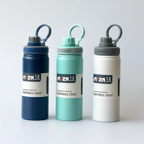 AJS3 Portable Water Bottle 600ml C26-4 | Stainless Steel Vacuum Insulated Flask | 12 Hours Hot & Cold Travel Bottle - Multicolor AJS3 Portable Water Bottle 600ml C26-4 | Stainless Steel Vacuum Insulated Flask | 12 Hours Hot & Cold Travel Bottle - Multicolor