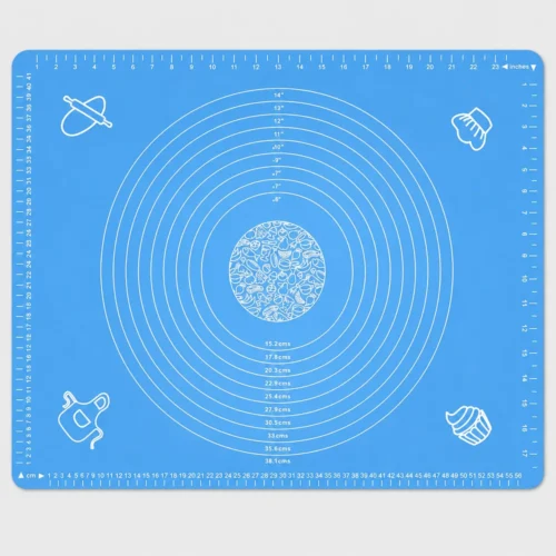 AJS Silicone Baking Mat C31-1 40x50cm Non-Stick Dough Rolling Mat with Measurement Guides, BPA-Free Pastry Sheet for Pizza, Cake & Baking AJS Silicone Baking Mat C31-1 40x50cm Non-Stick Dough Rolling Mat with Measurement Guides, BPA-Free Pastry Sheet for Pizza, Cake & Baking