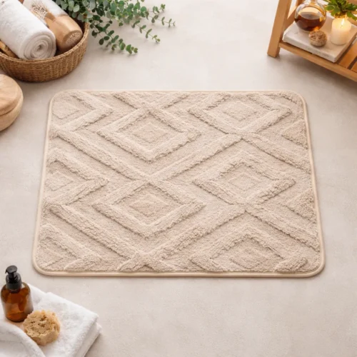 AJS4 Ground Mat Card 40x60 cm D8-6 | Random Mix Color & Design Durable Floor Mat for Home Entrance & Doorway