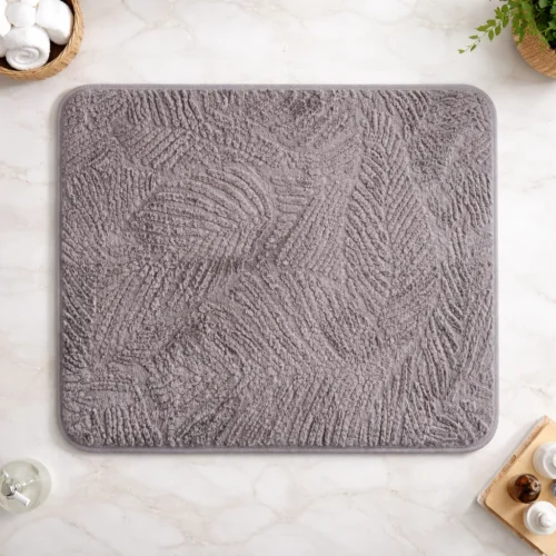 AJS 4 Ground Mat Microfiber 80x50 cm with Anti-Slip Backing – Premium Portable Floor Mat for Home