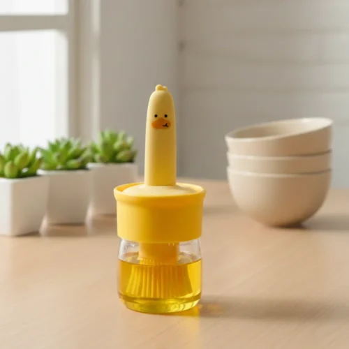 AJS4 Oil Brush Bottle D14-3 with Silicone Brush | Leak-Proof Oil Dispenser Bottle for Cooking, Baking & Air Frying | Multicolor AJS4 Oil Brush Bottle D14-3 with Silicone Brush | Leak-Proof Oil Dispenser Bottle for Cooking, Baking & Air Frying | Multicolor