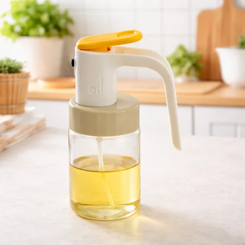 AJS4 Oil Sprayer D14-8 180ml Glass Oil Mist Spray Bottle for Cooking, Grilling & Salad Dressing | Leakproof Kitchen Dispenser AJS4 Oil Sprayer D14-8 180ml Glass Oil Mist Spray Bottle for Cooking, Grilling & Salad Dressing | Leakproof Kitchen Dispenser