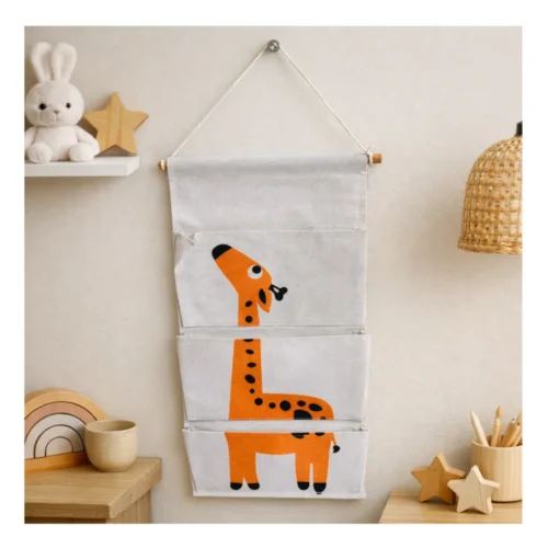 AJS6 Storage Bag D10-26 Kids Hanging Storage Organiser with 3 Pocket Wall Mounted Cloth Organizer AJS6 Storage Bag D10-26 Kids Hanging Storage Organiser with 3 Pocket Wall Mounted Cloth Organizer