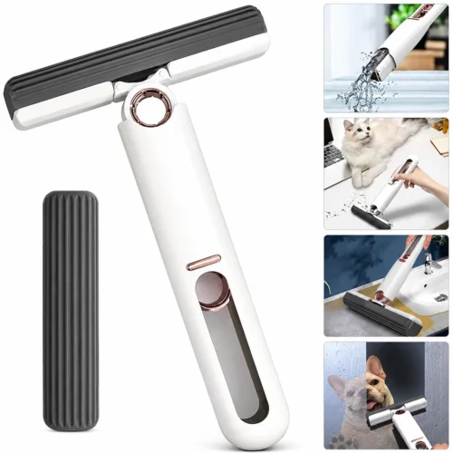 ALPYOG Mini Mop Self Squeeze Portable Sponge Mop for Glass, Kitchen, Floor & Car Cleaning | Nikshan ALPYOG Mini Mop Self Squeeze Portable Sponge Mop for Glass, Kitchen, Floor & Car Cleaning | Nikshan