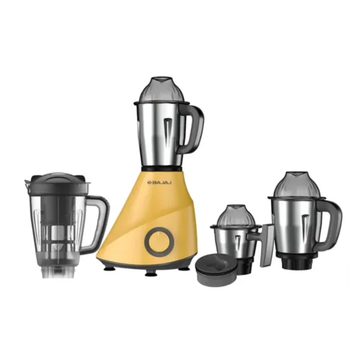 Bajaj Armor Series Quadra 800W Mixer Grinder | 4 Jar Heavy Duty Mixie with Flexi-Lid & Metal Coupler
