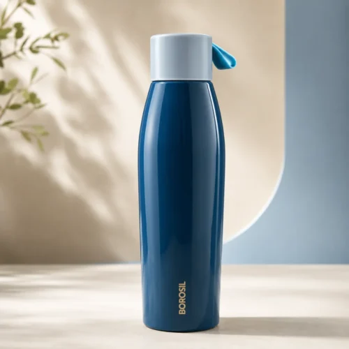 Borosil Duomate 750ml SS 304 Vacuum Insulated Water Bottle - Blue/Green Borosil Duomate 750ml SS 304 Vacuum Insulated Water Bottle - Blue/Green