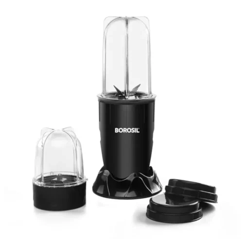 Borosil Nutrifresh PB31 Portable USB Rechargeable Mini Blender & Grinder 75W with 500ml Jar