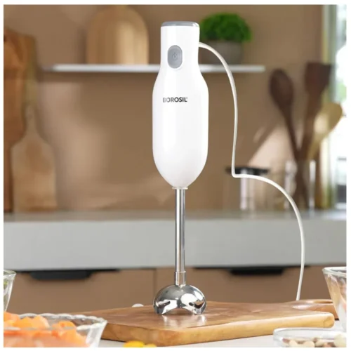 Borosil Smart Blend HB04 Hand Blender 300W Copper Motor | Detachable SS Shaft & 2 Speed Control